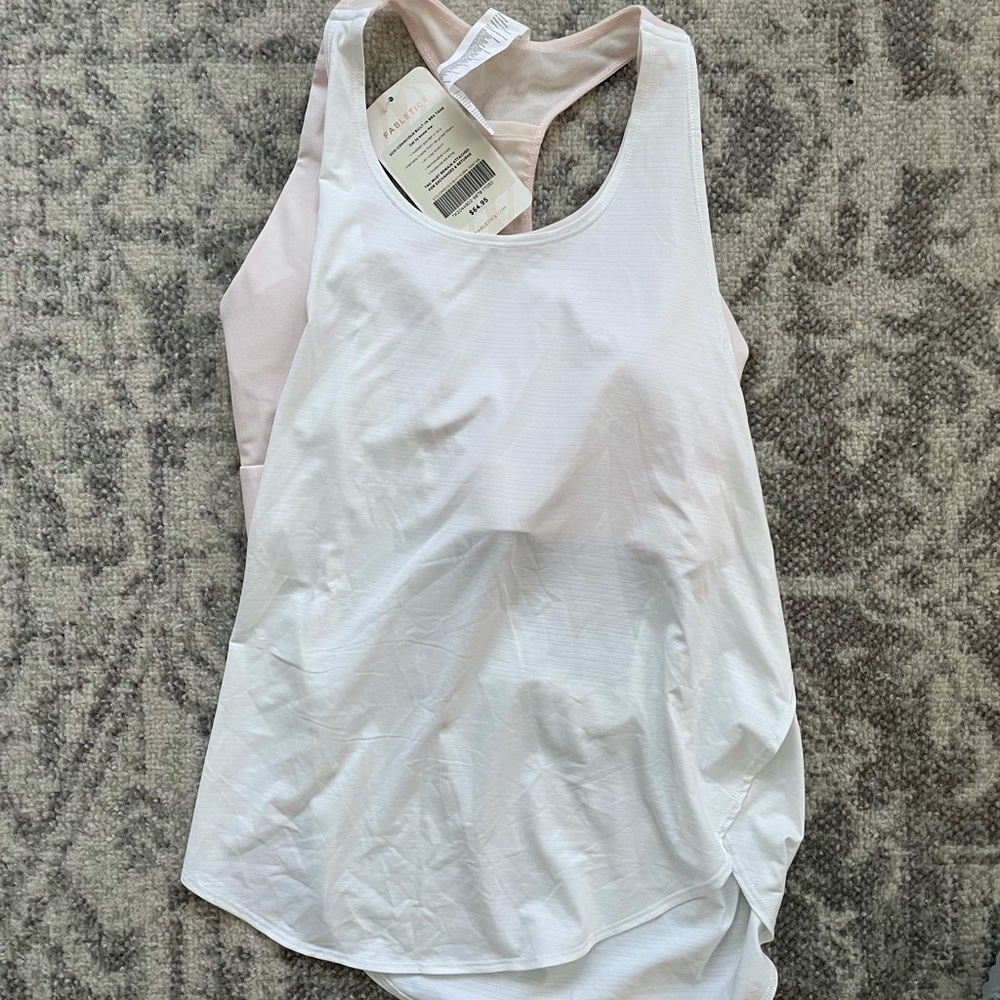 Nwt Fabletics Workout Top With Attached Sports Bra - image 1